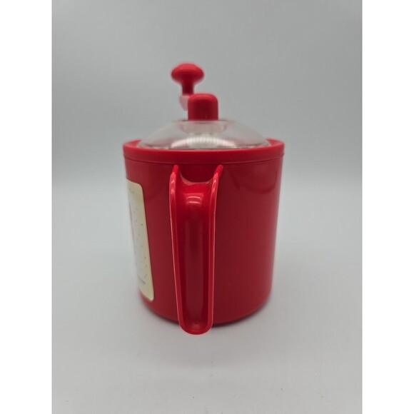 Donvier Manual Hand Crank Ice Cream Maker Half-Pint Santa Bear Red 1987 - Picture 3 of 8